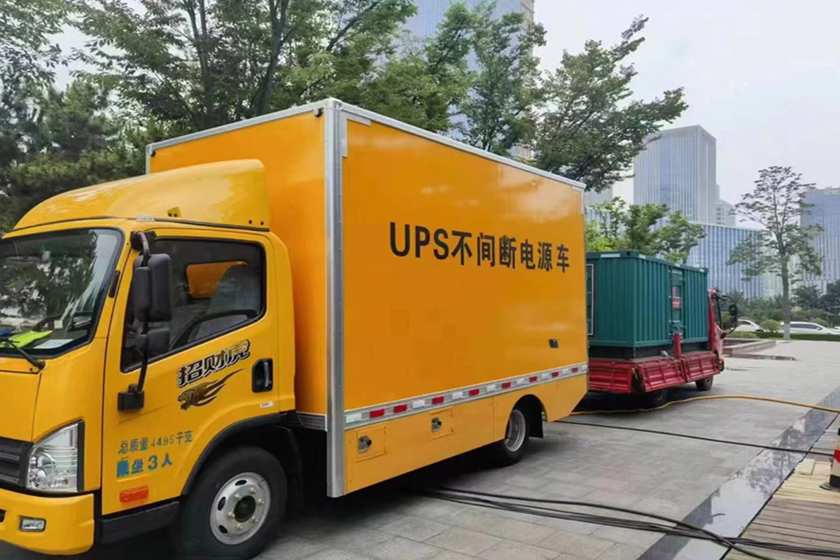 郧阳发电机租赁施工现场