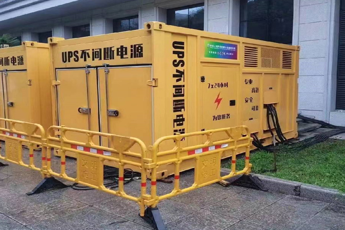 郧阳发电机租赁施工现场