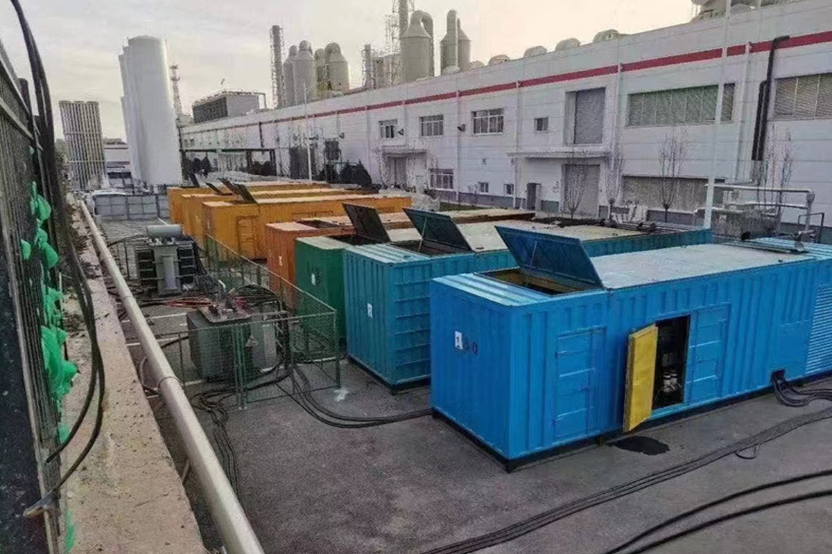郧阳发电机租赁施工现场
